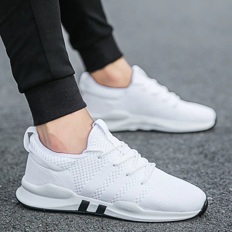 

Spring & Summer Fashion Mens Casual Shoes White Lace-Up Breathable Shoes Sneakers basket tennis Mens Trainers Zapatillas Hombre