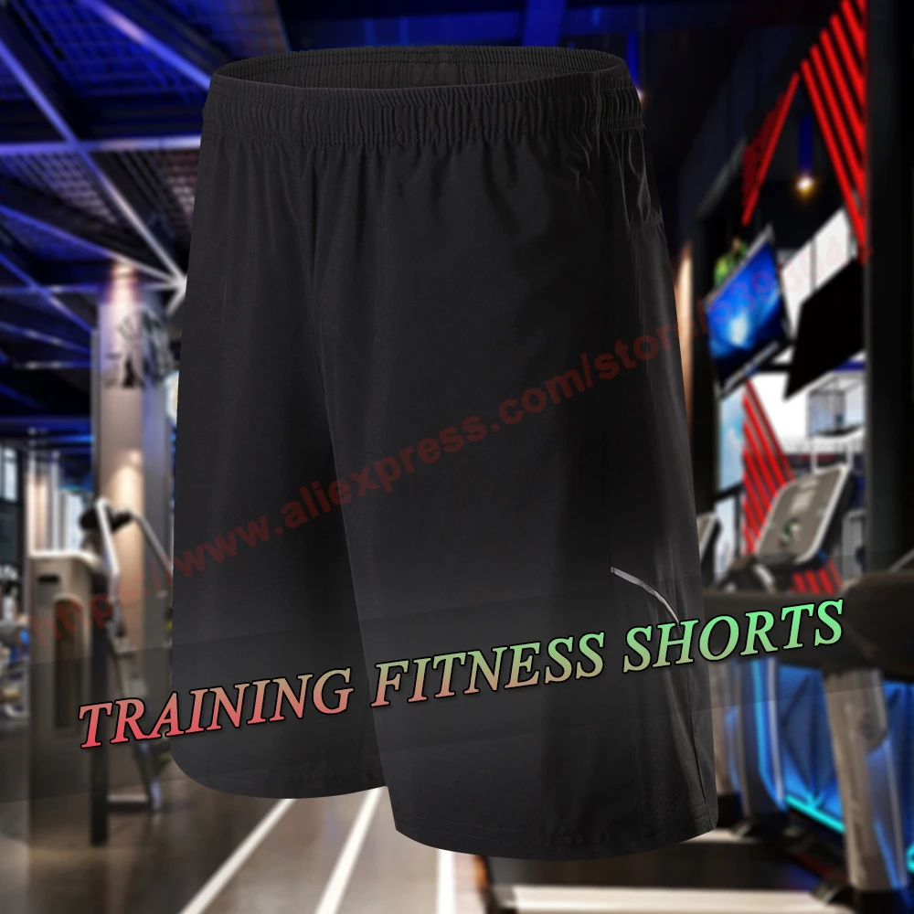 Running Shorts Men Sports Jogging Zipper Pockets Shorts Men's Basketball Fitness Training Quick Dry Short Pant