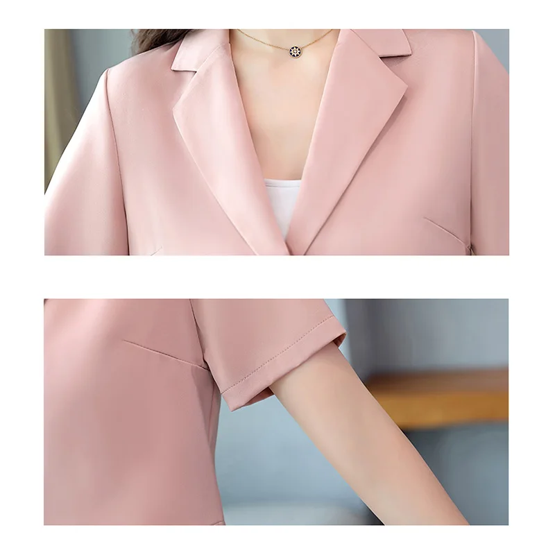 

Elegant Women 2 Piece Sets Short Sleeve Crop Tops and High Waist Loose Pants Chic Work Wear Mom Clothes Suits Set 2020 Summer