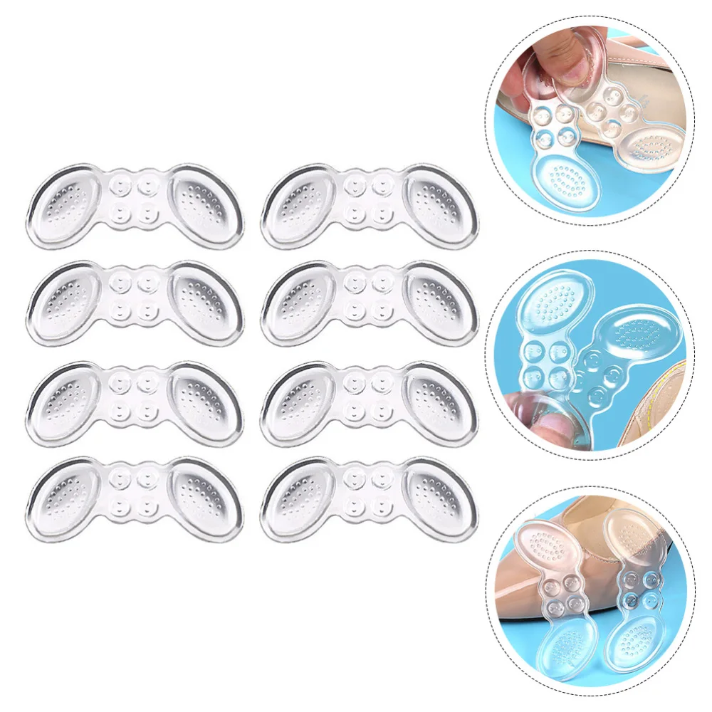 

4 Pairs High Heels Invisible Rear Heel Pads Transparent Protective Heel Stickers