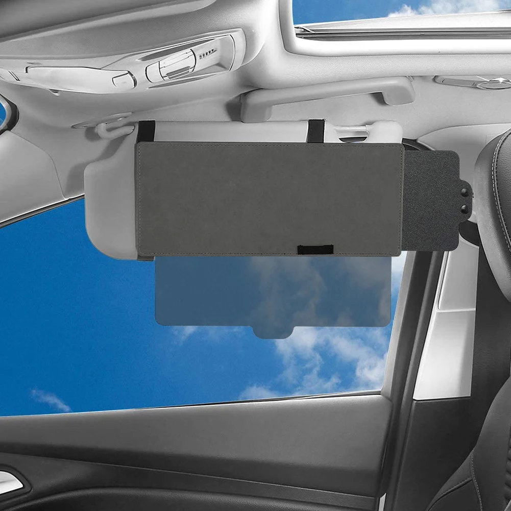 

Retractable Practical PC Anti Glare Reflective Easy Install Detachable Car Visor Sunshade Extender Side Window Heat Shield