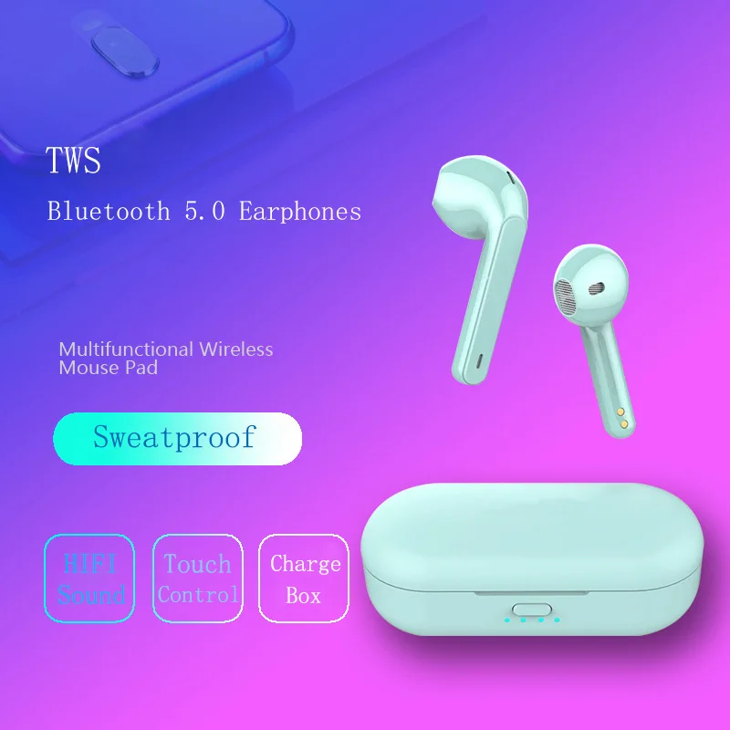 TWS L8 Bluetooth наушники беспроводные умные с сенсорным управлением 3D объемного