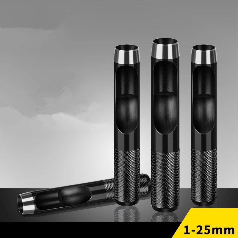 

Belt Hole Puncher Leathercraft Tool Round Hollow Punching Tools for Leather Processing