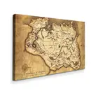 Картина Skyrim - Карта красочная Картина на холсте, современный домашний декор комнаты