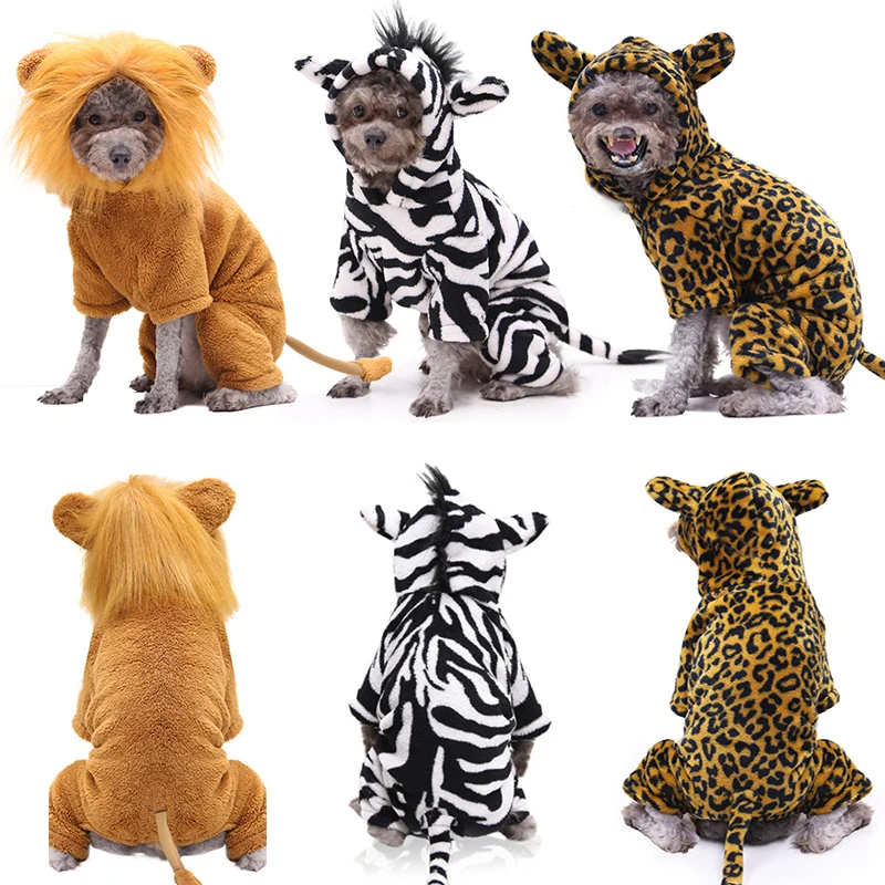 

Cosplay Pet Costume Jumpsuit Fancy Dog Clothes for Large Small Dogs Golden Lion Cat Costume Party Decoration With Ear Pet Coat