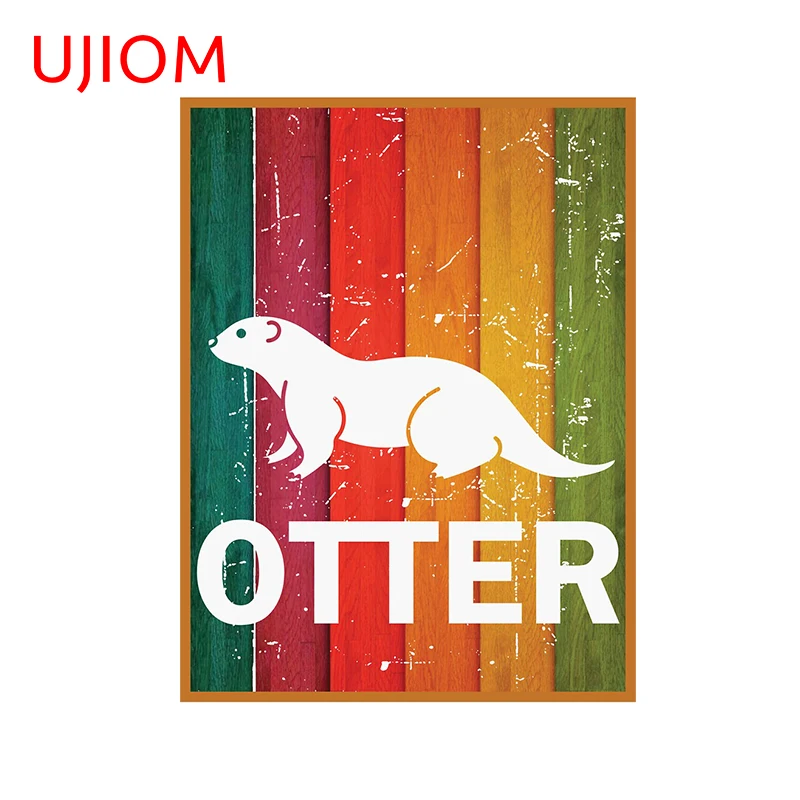 UJIOM, стикер на стену в виде постера, наклейка на пол в ванную комнату, наклейка на стену из ПВХ для детской комнаты, домашний декор, художественная наклейка