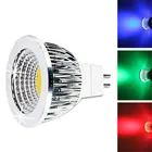 Сверхъяркая Светодиодная лампа с регулируемой яркостью MR16 COB 9 Вт 12 Вт 15 Вт 85-265 в 12 В прожектор теплый белыйхолодный белый красный синий зеленый светодиодный светильник