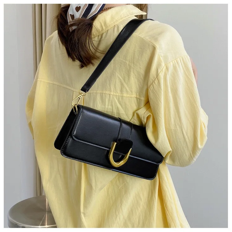 

Women's Bag 2021 New Crossbody Shoulder Bag PU Stitching Portable Envelope Chain Solid Color Wallet Handbag Clutch Bag Wallet