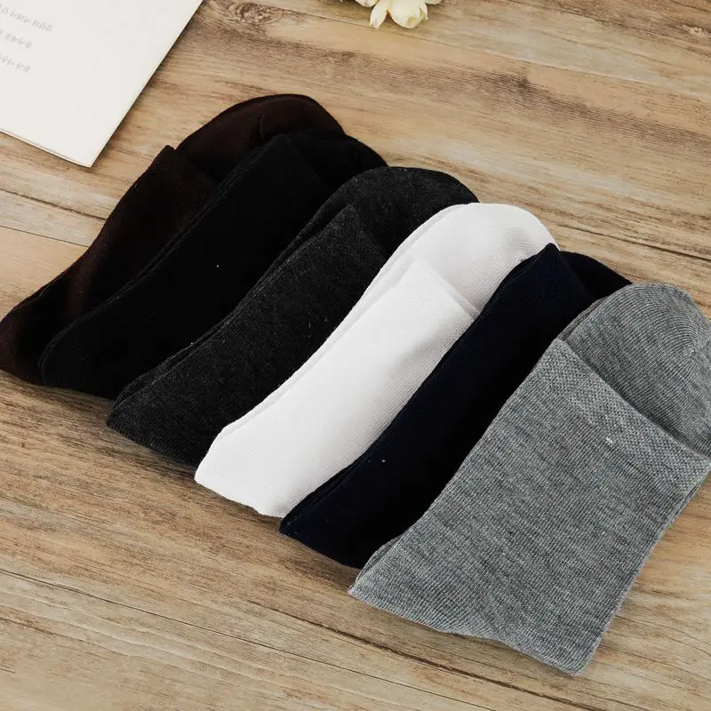 Носки мужские средней длины однотонные деловые дышащие поглощение пота