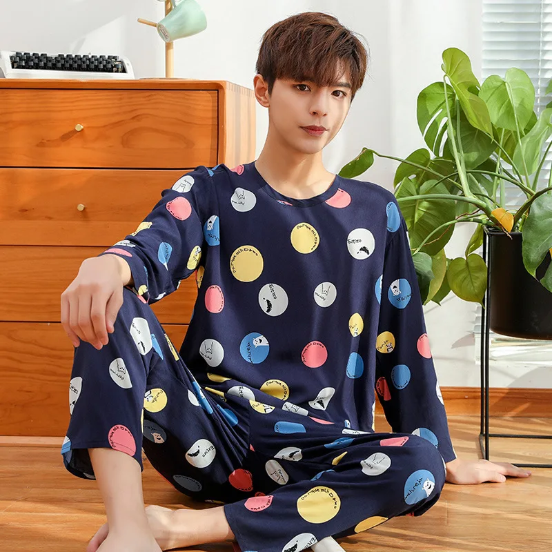 

Home Clothing Spring Summer New Cotton Women Sleep Set Pajamas Suit Intimate Lingerie Print Homewear Casual Pyjamas Sleepwear