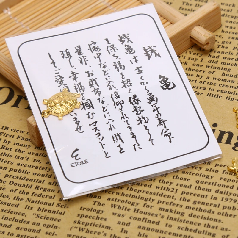 

1 x Tortoise Pendant Pray Golden Money Turtle Lucky Fortune Wealth Wallet Decoration Lucky Gifts Home Decoration