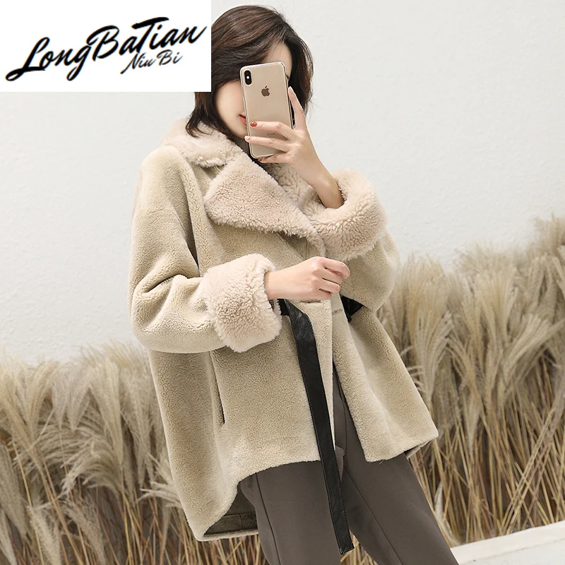 Женская осенне зимняя куртка из 2020 шерсти|Шубы и дубленки| |