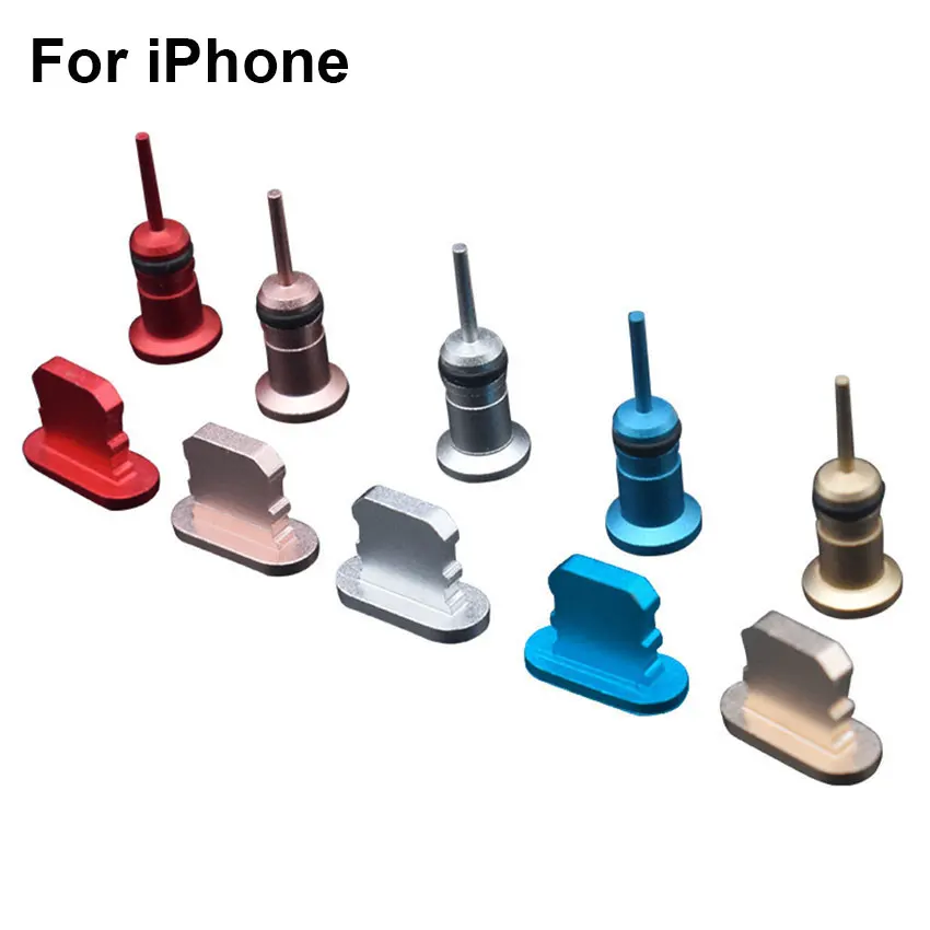 2 в 1 металлическая Пылезащитная заглушка Micro USB Type C порт для зарядки разъем