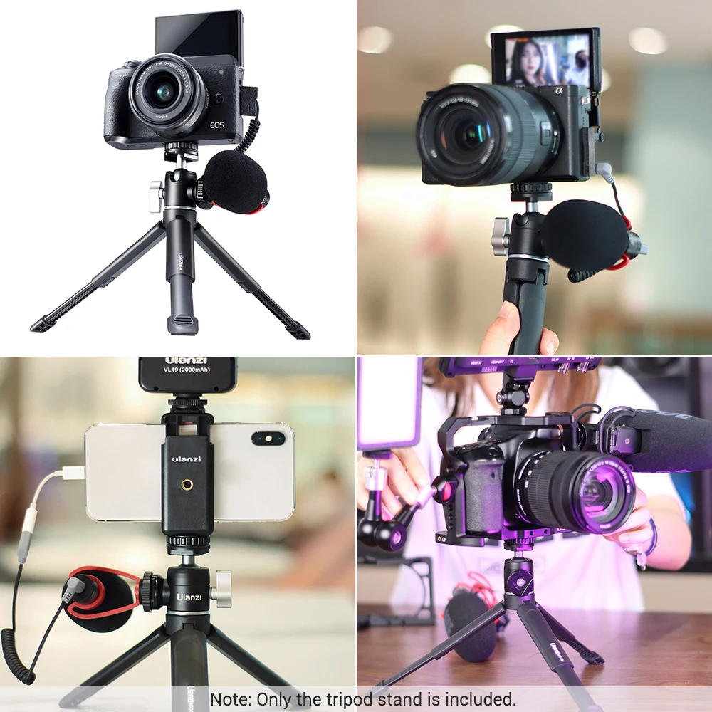 Ulanzi U Vlog lite Выдвижной двойной штатив с шаровой головкой для смартфонов Nikon Canon Sony
