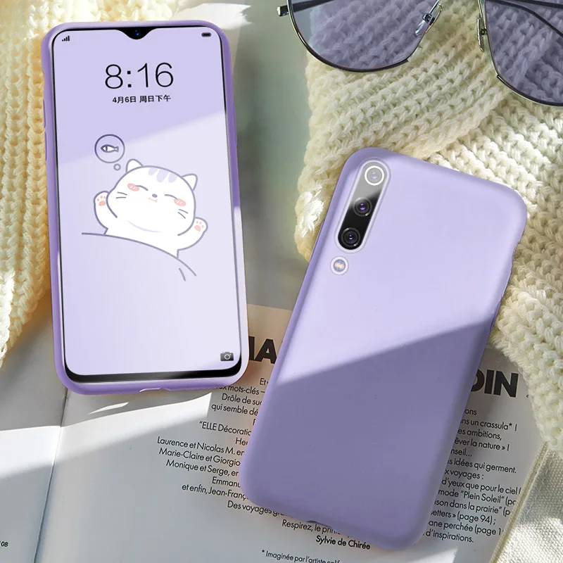 Оригинальный чехол из жидкого силикона для Huawei P20 Lite Простой Прозрачный Бампер Pro