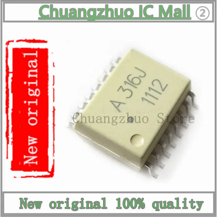 

10 шт./лот A316J HCPL-316J HCPL316J SOP-16 IC Chip новый оригинальный