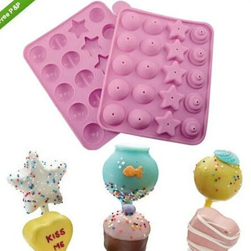 1 Pcs Silicone Cake Mold Candy Cupcake Sticks Baking Tray Stick Milk Chocolate Decorating Tools | Дом и сад