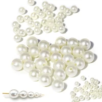 68101214 abs imitation pearl beads craft for fashion jewelry making white beige diy party sewing garment decorative supplies