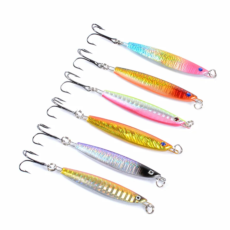 

Metal Jig Fishing Lure Weights 21.4g 6.5CM Trolling Hard Bait Bass Fishing Bait Tackle Trout Jigging Lure Jigs Saltwater Lures