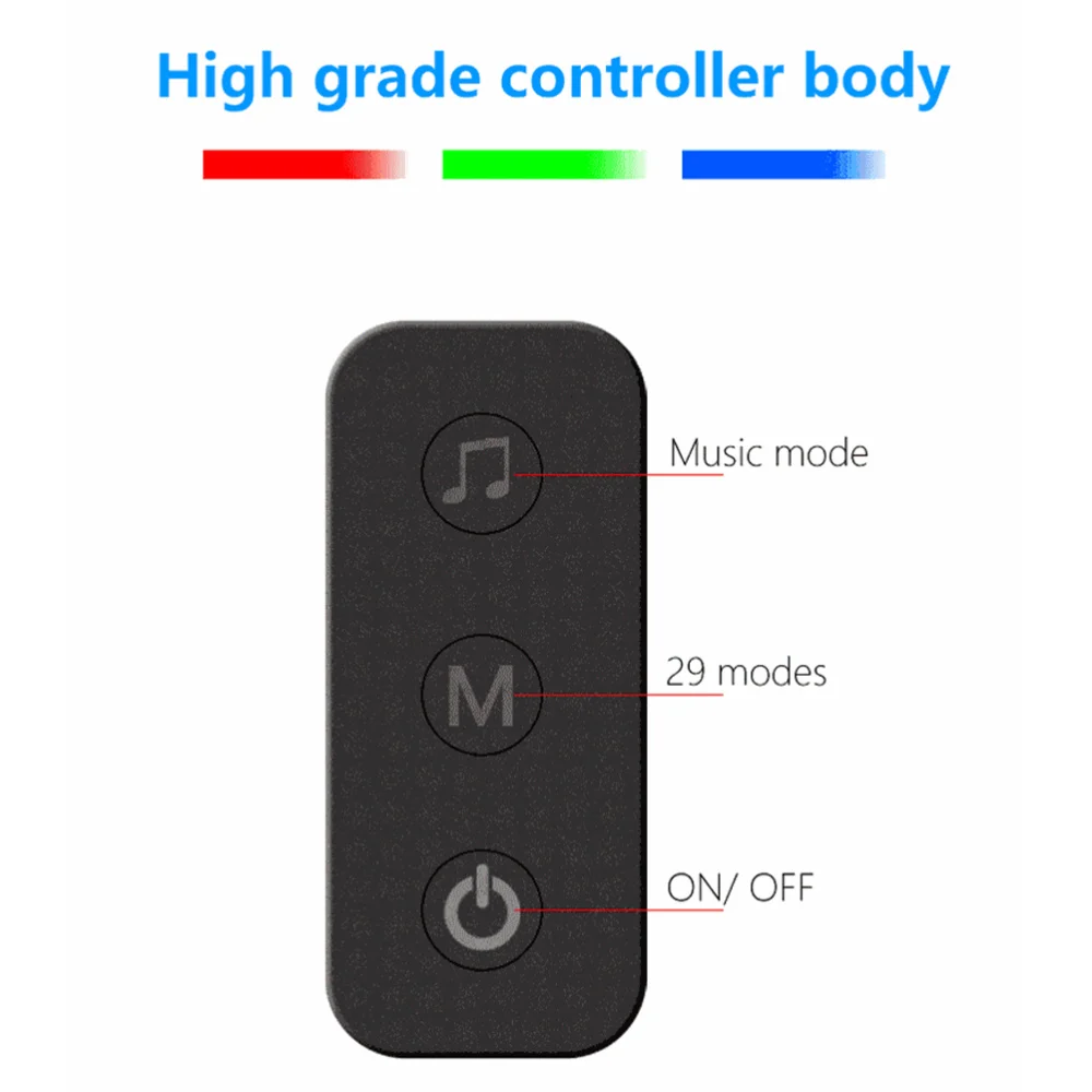 

1 Set of Sync Car LED Lights Fashionable Indoor Lamps (Black)