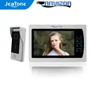 Jeatone 720P русский видеодомофон комплект для квартирыдома AC220V видеодомофон с функцией обнаружения движения и ночного видения