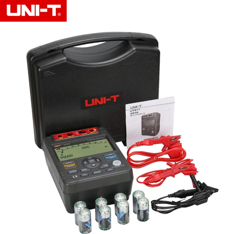 UNI T UT511 цифровой фотометр мегаомметр автоматический диапазон 1000 в 10 г ом|ohm meter|ohm