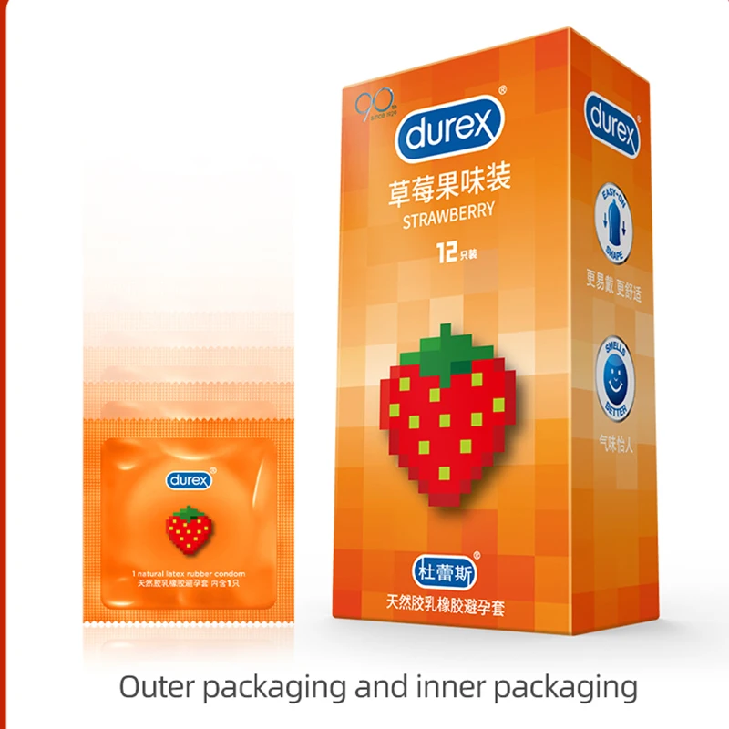 Гладкие Презервативы Durex со смазкой для мужчин презервативы большого размера XXL