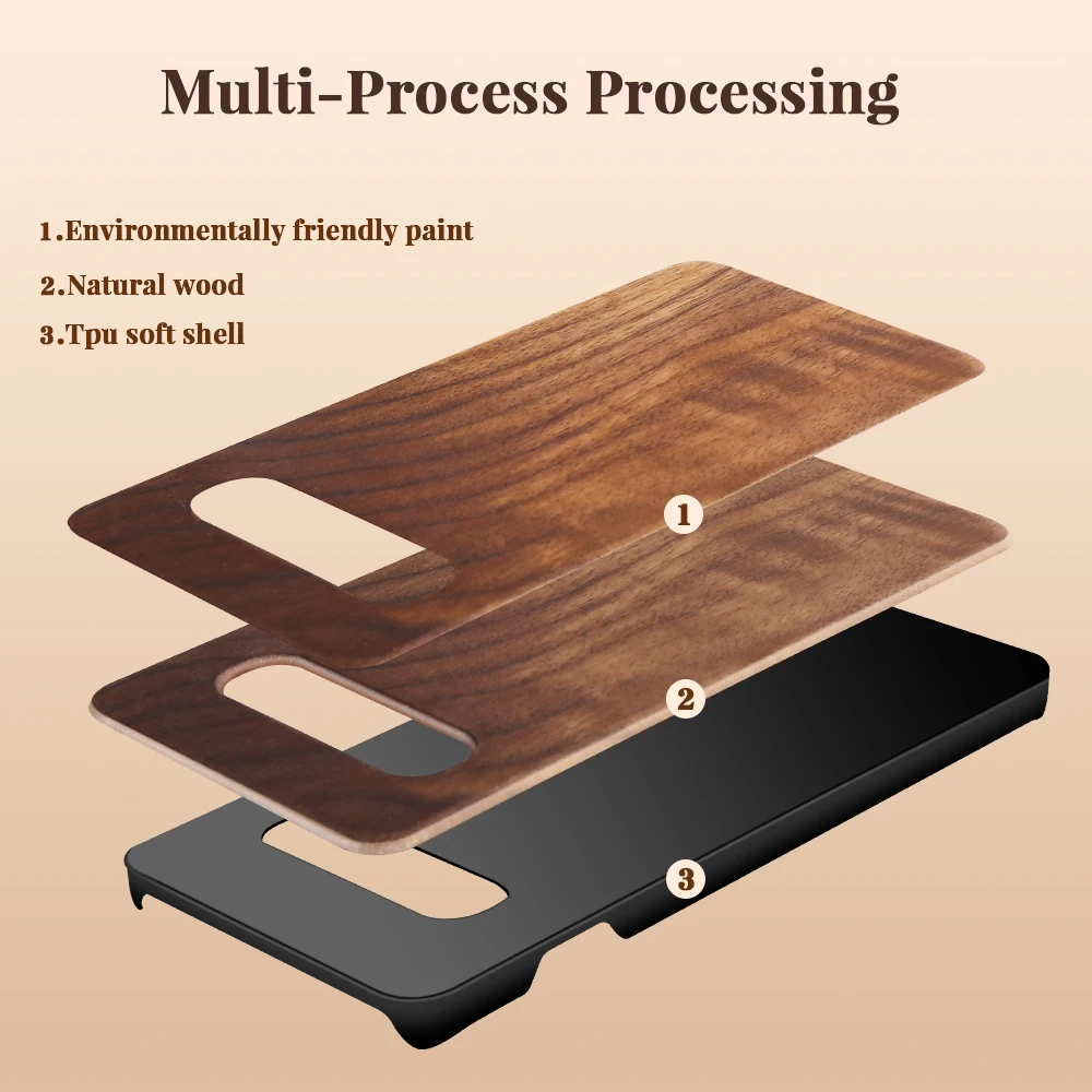 KISSCASE Vintage Wood Case For Samsung Galaxy S10 S9 S8 Luxury Real Wooden S7 Edge S10E Plus Cover |