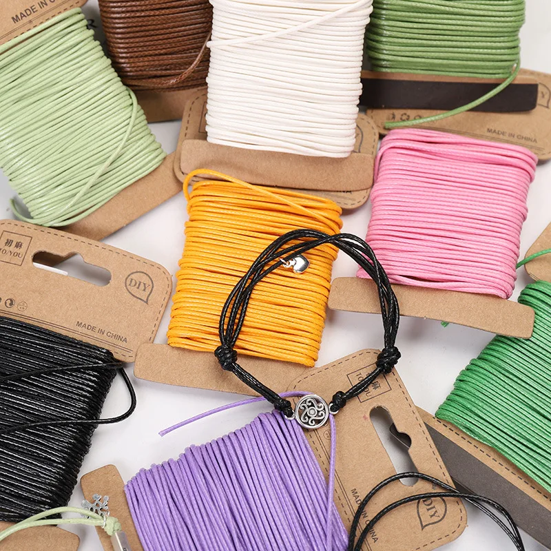 

Cheerbow 10m Waxed Cotton Cords Bracelet Necklace Braided Colorful Rope Bead For DIY Crafts Jewelry Making Thread Accessories