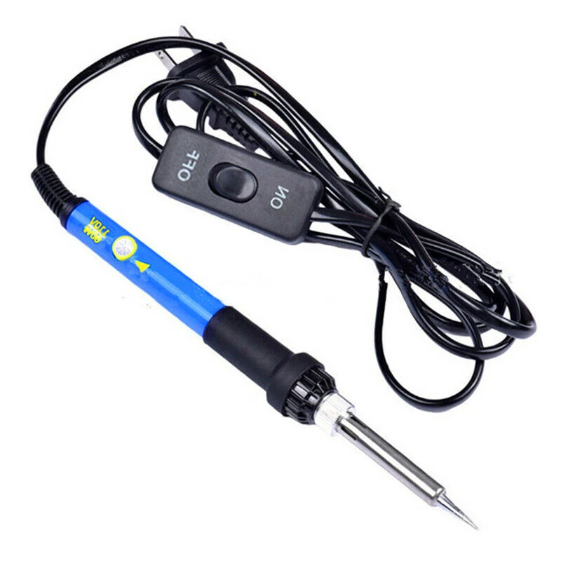 Новый Электрический паяльник 60 Вт сварочный комплект Регулируемый