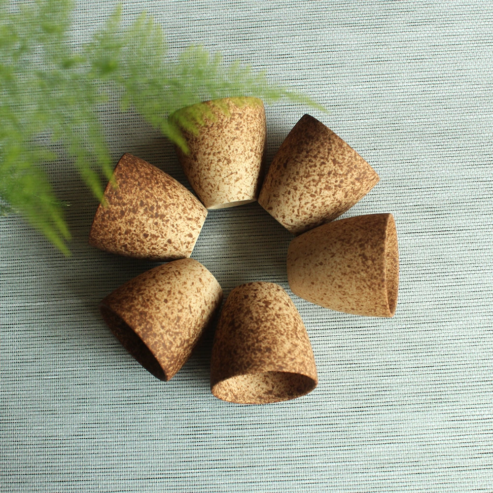 6 шт Чай чайная чашка китайские Керамика Винтаж кружка для воды простой сырой