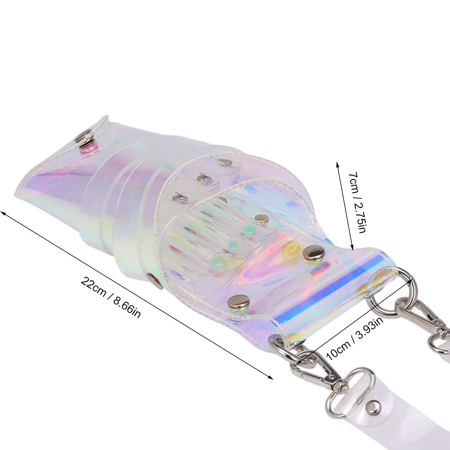 Прозрачная сумка для ножниц салонный Многофункциональный поясной кошелек с