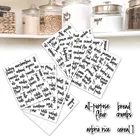 168 шт., водонепроницаемые прозрачные самоклеящиеся контейнеры для хранения, 8 листов