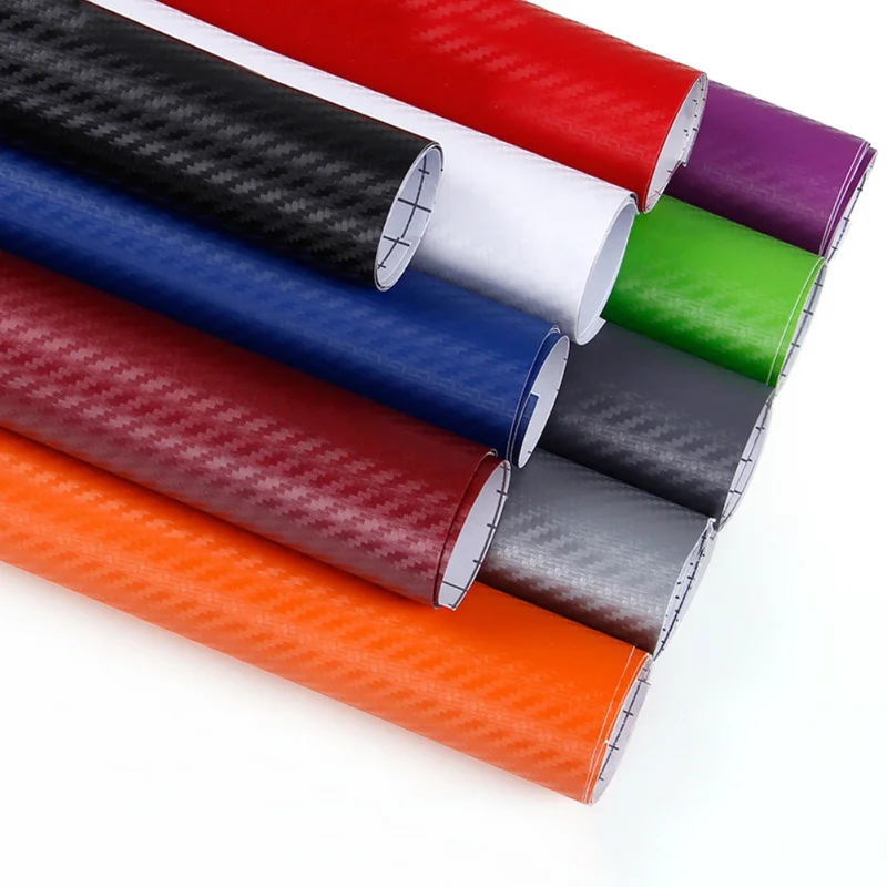 

127cm*50cm Carbon Fiber Vinyl Film Car Stickers Waterproof Car Styling Wrap For Auto Vehicle Detailing Accessories