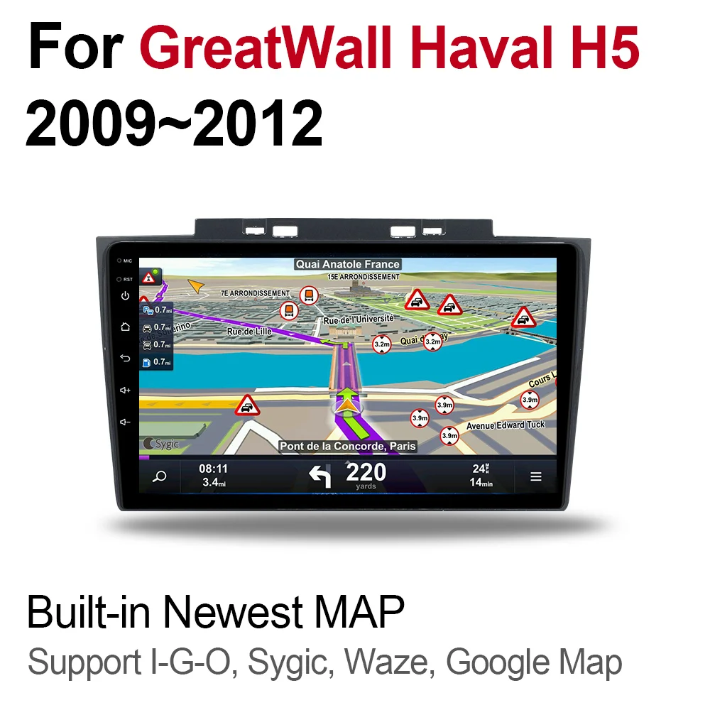 Для Great Wall Haval H5 X200 X240 Hover 2009 2010 2011 2012 автомобильное Android радио GPS карта
