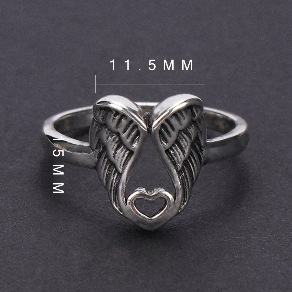 Женское кольцо из сплава женские Крылья Ангела полая форма Любовь Свадебные
