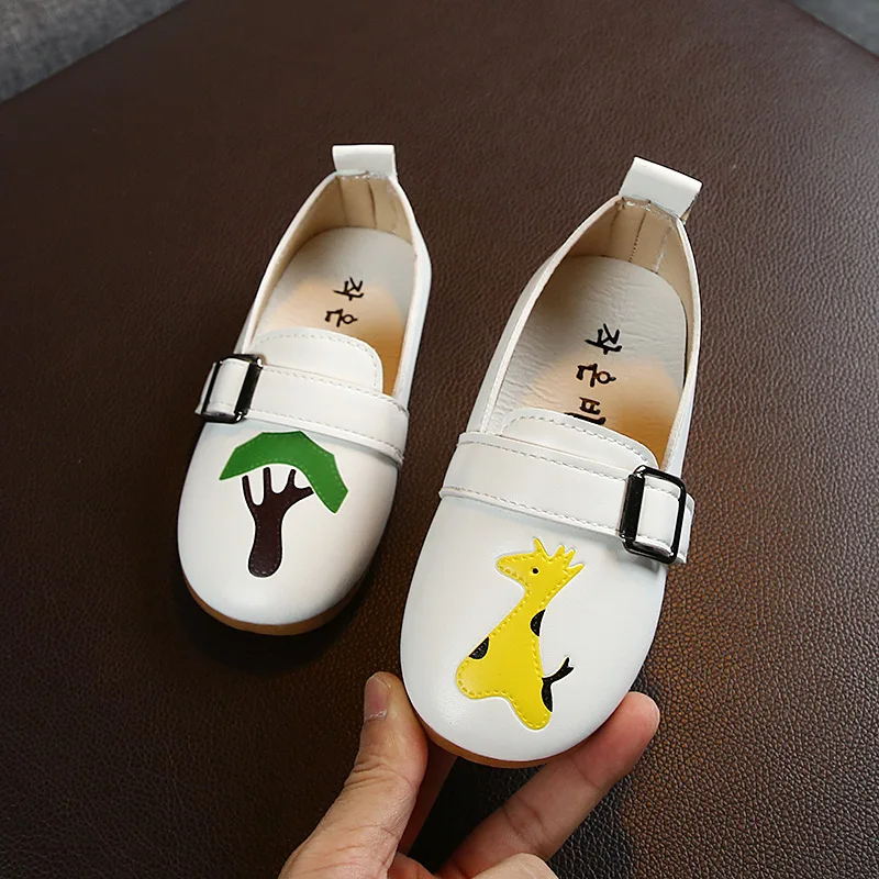 Spring Autumn Girls Cartoon Sports Shoes Baby Toddler Kids Fashion White Children Cherry Bee Soft Bottom Peas | Детская одежда и