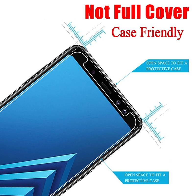 Закаленное стекло для Samsung Galaxy A7 2018 A750 защитная пленка на экран samsung A5 2017 A8 Plus A9 2 шт.