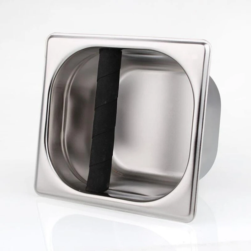 

Coffee Knock Box Wood Coffee Grounds Container Box with 80 ML Set of 2, Espresso Mugs Double Wall Espresso Cups Set