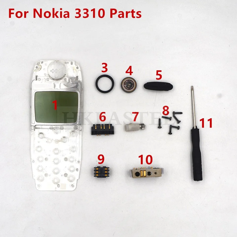 Для старой материнской платы Nokia 3310 ЖК-дисплей вибродинамик наушники порт