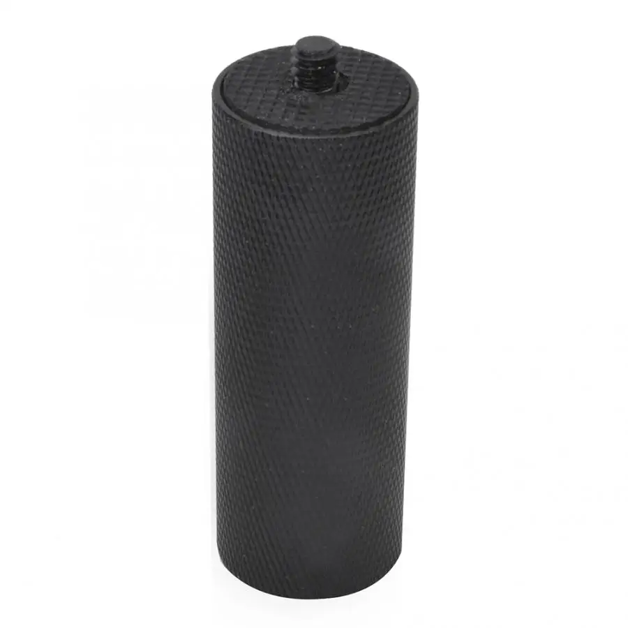 Черная Светодиодная лампа вспышка из алюминиевого сплава с ручкой и винтовым