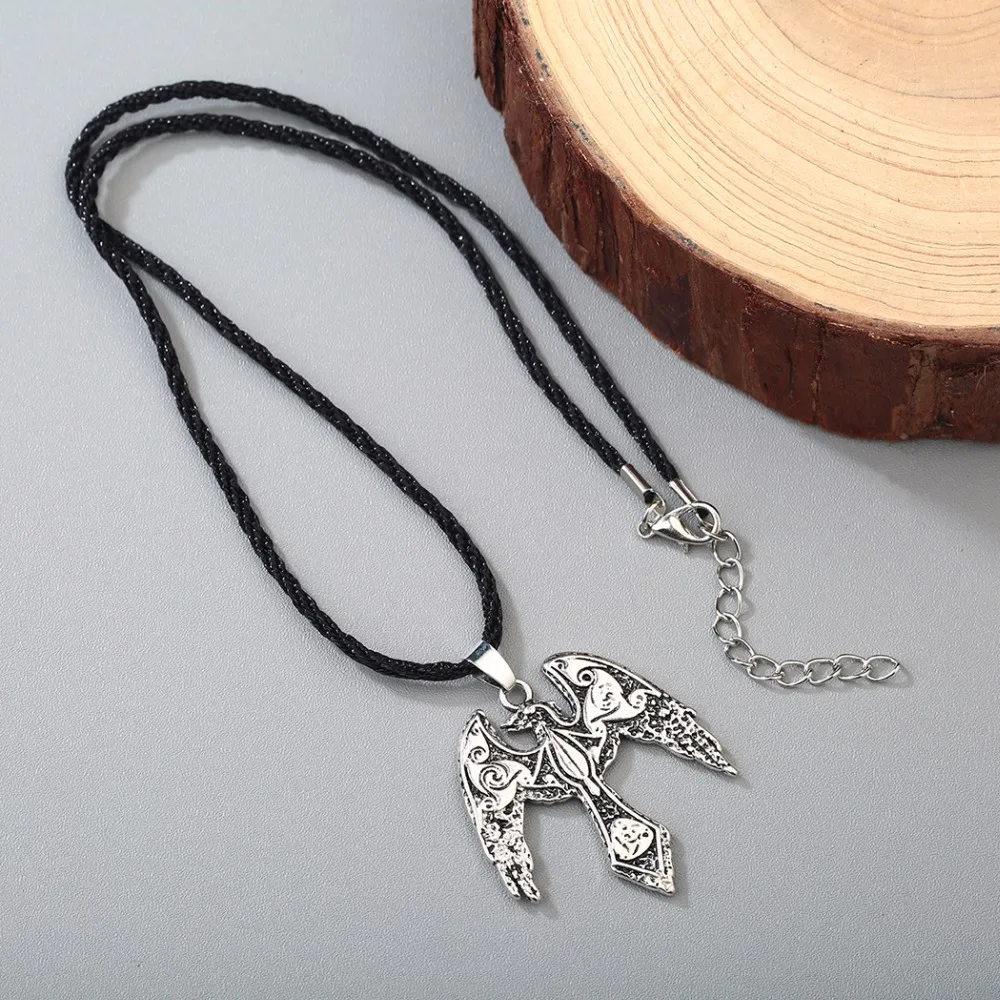Чандлер Дракон ожерелья и Кулон символ в стиле норвежских викингов Odin's Ворон