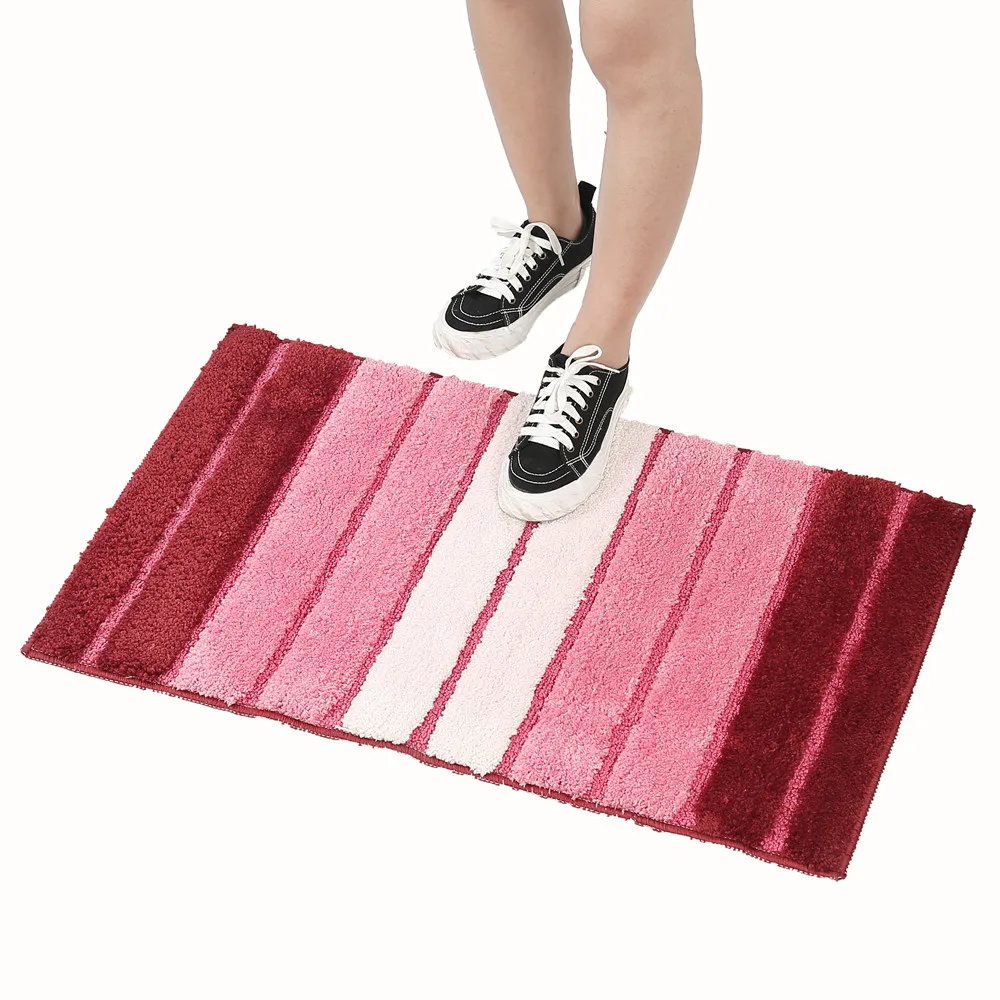 

Gradient color microfiber bathroom absorbent wool carpet floor mats bathtub anti-slip mats bathroom mats bathroom carpet