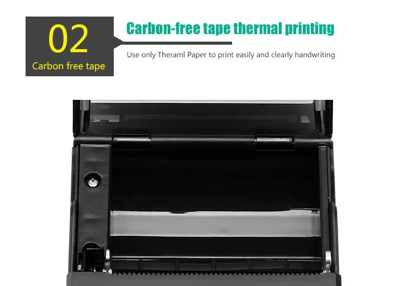 Bluetooth термопринтер Мини Портативный 58 мм чековый принтер маленький для