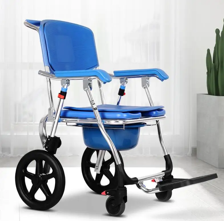 

Утолщенное кресло для пожилых людей из алюминиевого сплава, домашний складной стул для душа для беременных женщин, портативный подвижный в...