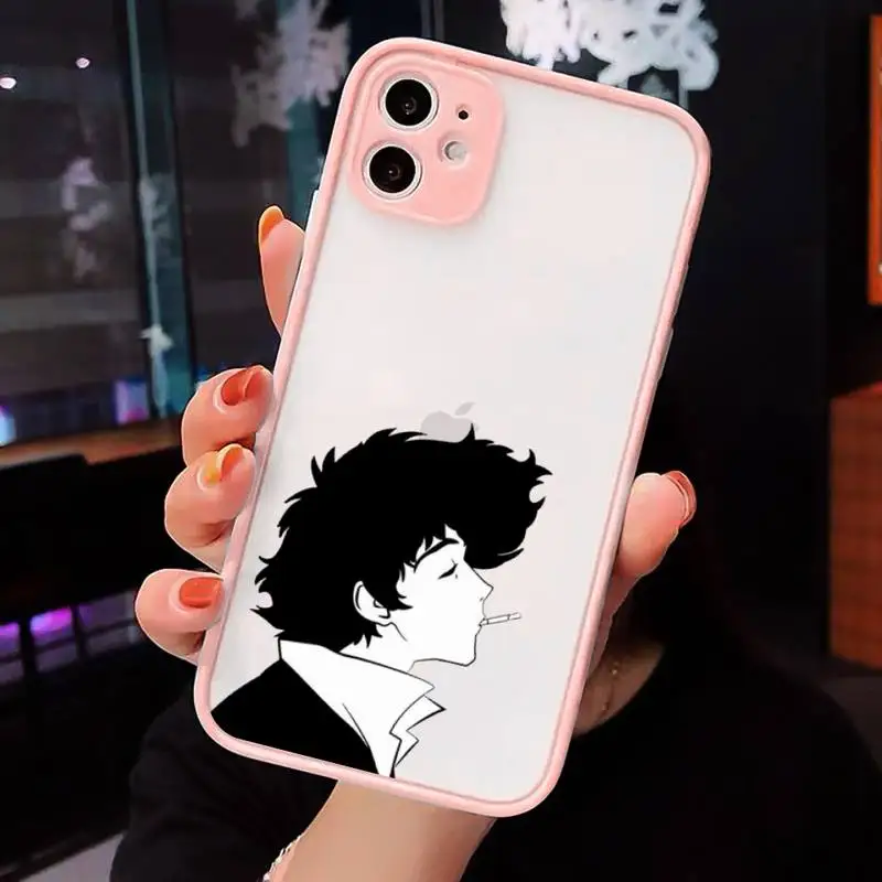 

Cowboy Bebop anime See You Space Phone Case matte transparent For iphone 7 8 11 12 plus mini x xs xr pro max cover