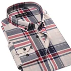 Осенняя мужская хлопковая тонкая рубашка CAIZIYIJIA с длинным рукавом, модная мужская одежда