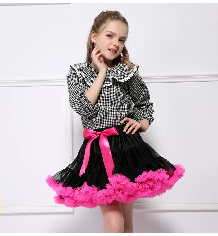 

2021 Kids Girls Tutu Skirt Ball Gown Mesh Mini Tutu Skirt for Baby Girl Various Colors Pettiskirt Skirt Fashion Girl Clothes