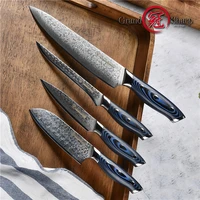 grandsharp damascus chef knives japanese damascus kitchen knives vg10 chef santoku utility boning kitchen knives g10 handle gift