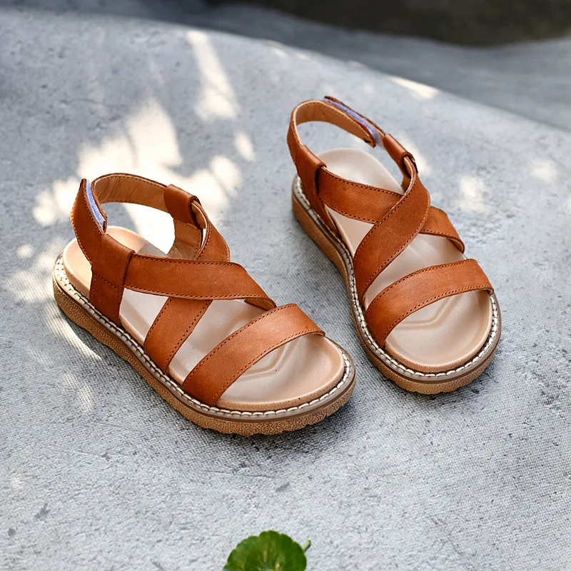 

Summer Girl sandals Children beach shoes Genuine Leather Water Shoes trend kids shoes
